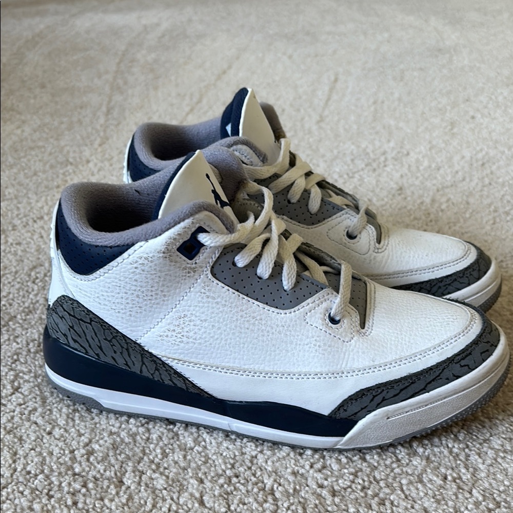 Jordan 3 Retro Midnight Navy PS size 3Y